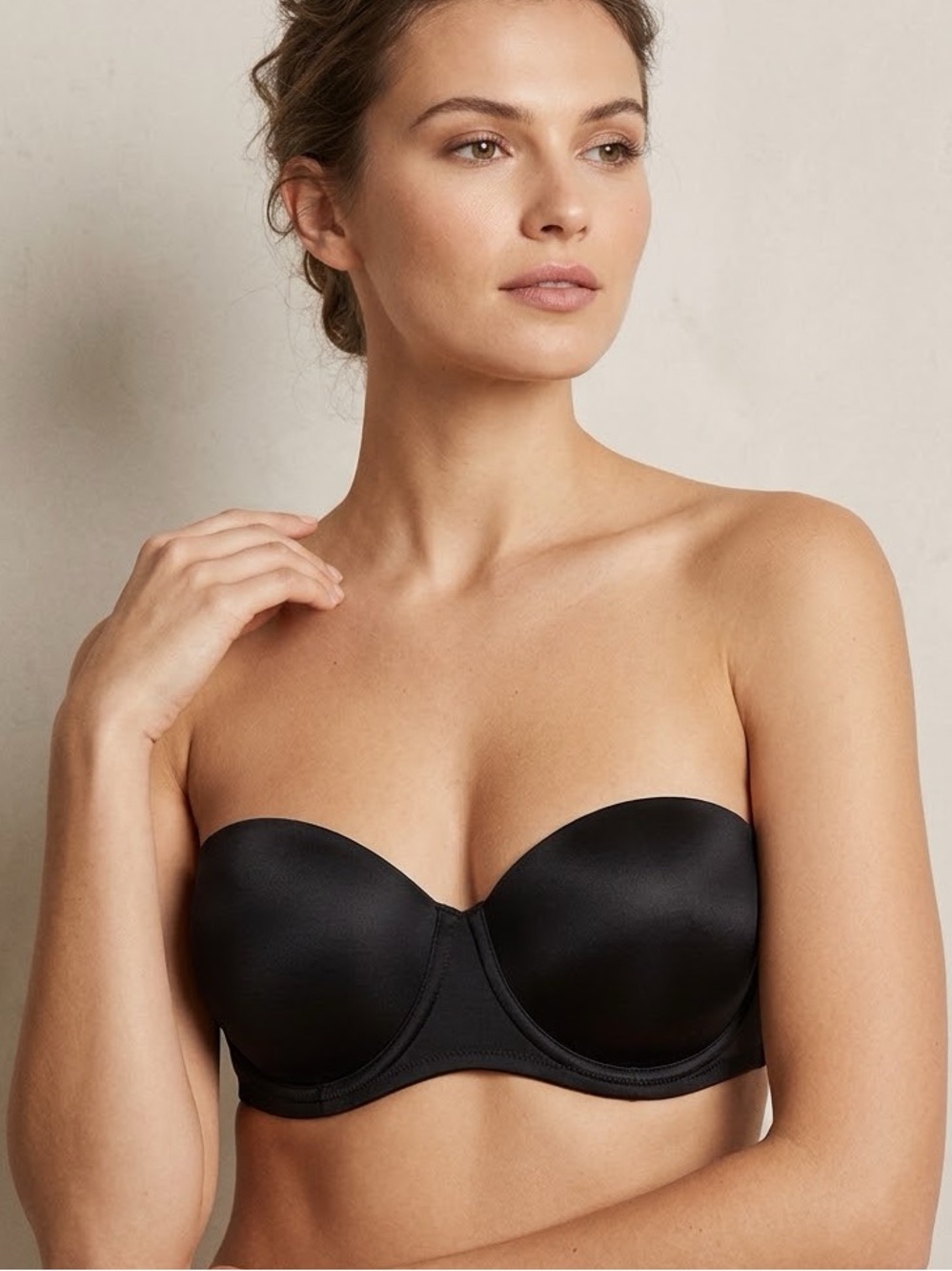 Everyday Strapless Black Bandeau Bra - Unbranded
